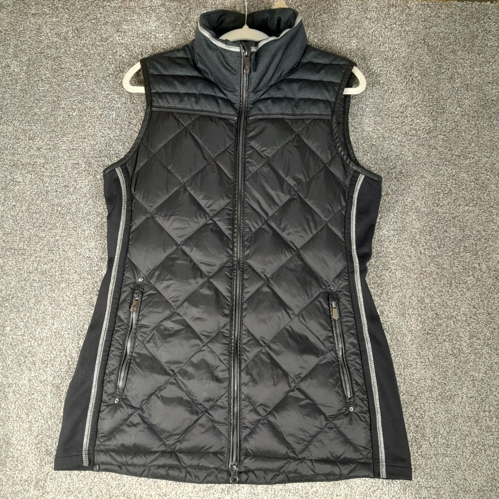 Alp-n-Rock Down Puffer Vest Womens Large Black‎ Quilted Full Zip